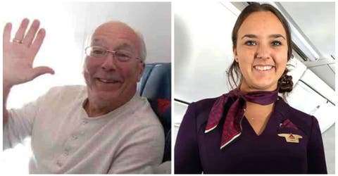Viaja junto a su hija azafata en 6 vuelos para que no se sintiera lejos de su familia en Navidad