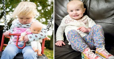 La tierna foto de su bebé en el parque les alerta sobre la leucemia que padecía