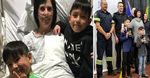 Sus nietos de 7 y 10 años reaccionan justo a tiempo para salvarla tras sufrir un paro cardíaco