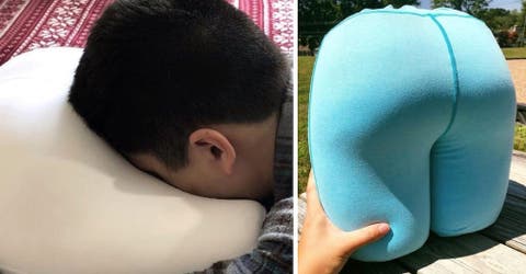 Lanzan al mercado una llamativa almohada en forma de trasero que ayuda a curar dolores de cuello