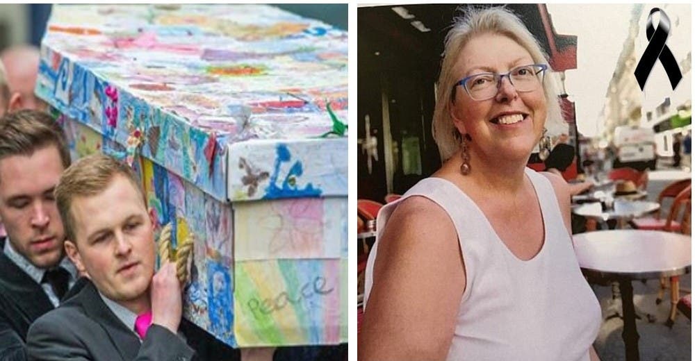 Escribe una carta de despedida para sus alumnos y ellos cubren su ataúd con emotivos mensajes Escribe una carta de despedida para sus alumnos y ellos cubren su ataúd con emotivos mensajes