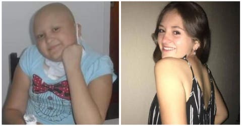 La adolescente de 18 años que se unió al #10YearChallenge para demostrar cómo venció al cáncer