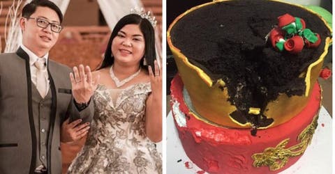 Interrumpe la fiesta para denunciar a su planificadora de bodas tras ver la estafa del pastel