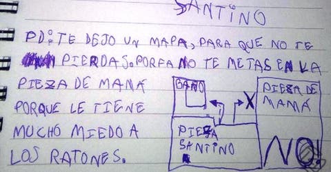 Un niño le escribe una emotiva carta al Ratón Pérez para pedirle que no asuste a su mamá