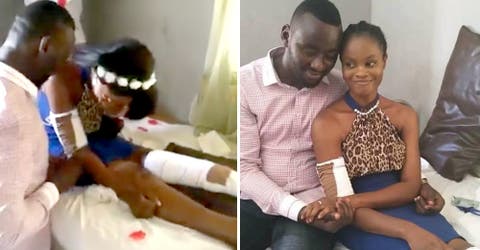 Su novio le propone matrimonio con una emotiva sorpresa en el hospital donde se recuperaba