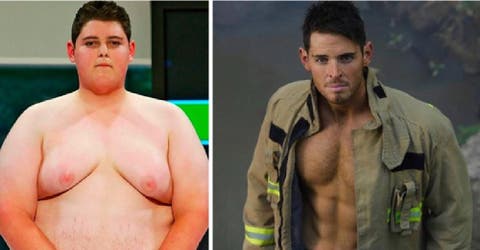 En 10 años pasa de sufrir una severa obesidad a convertirse en el bombero más musculoso
