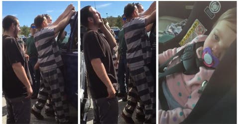 Un grupo de reos rescata a una niña de un año atrapada dentro de un auto