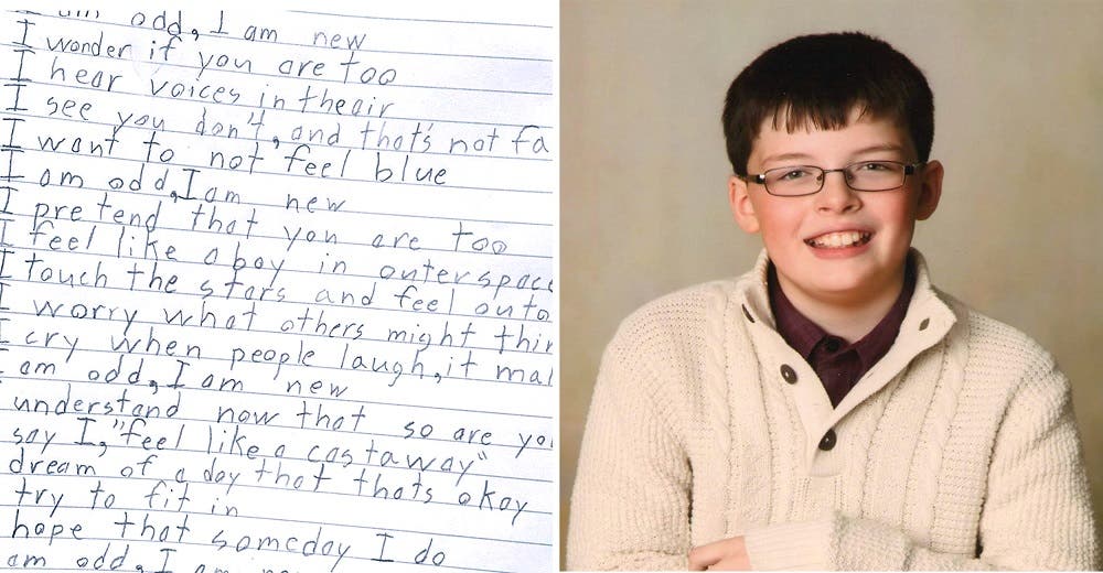 El emotivo poema de un niño con Asperger sobre sí mismo que ha conmovido al mundo