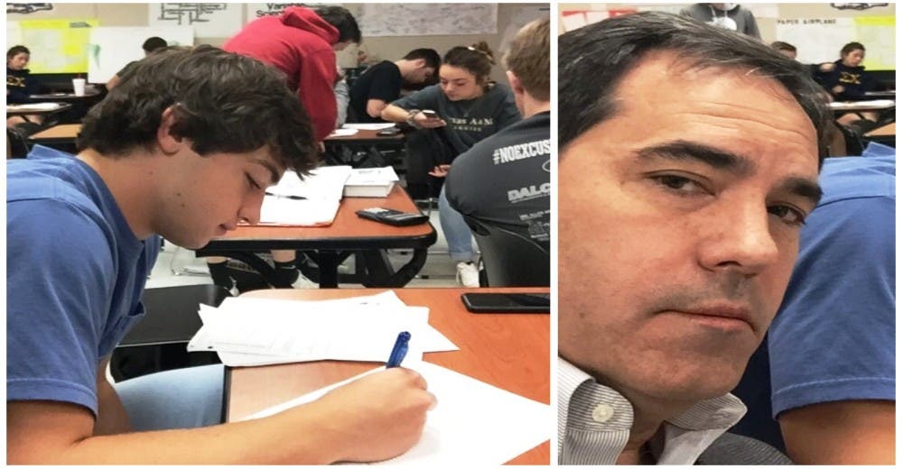 Un adolescente hace la vida imposible a su maestro, hasta que su papá decide darle una lección Un adolescente hace la vida imposible a su maestro, hasta que su papá decide darle una lección