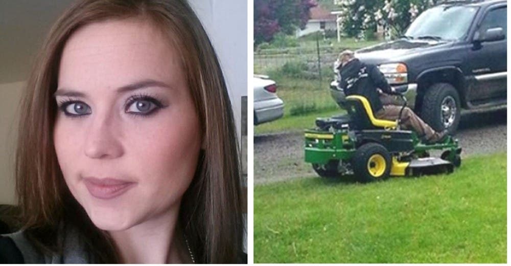 Su esposo rompe en llanto cuando ve la nota que su vecino dejó en el jardín de su casa