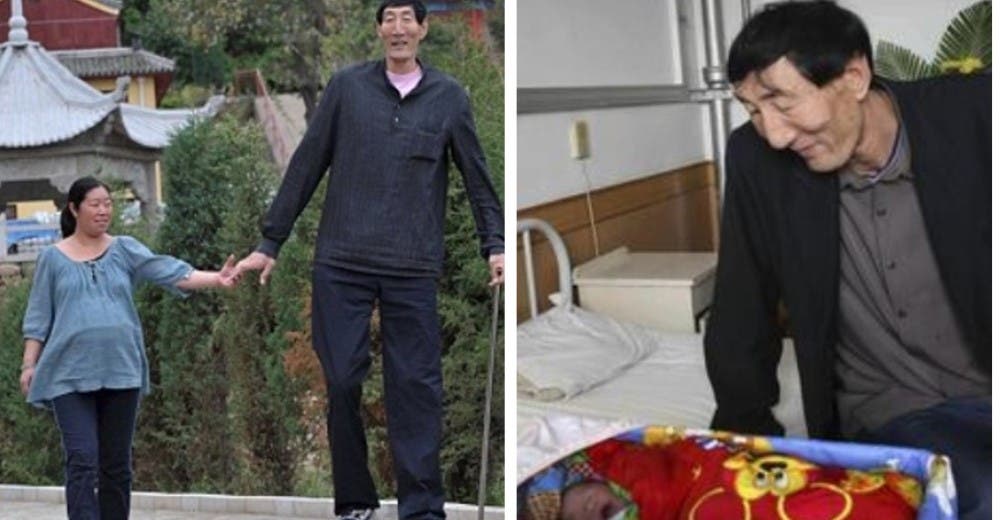 El hombre más alto del mundo que pensó que nunca encontraría el amor se convierte en padre El hombre más alto del mundo que pensó que nunca encontraría el amor se convierte en padre