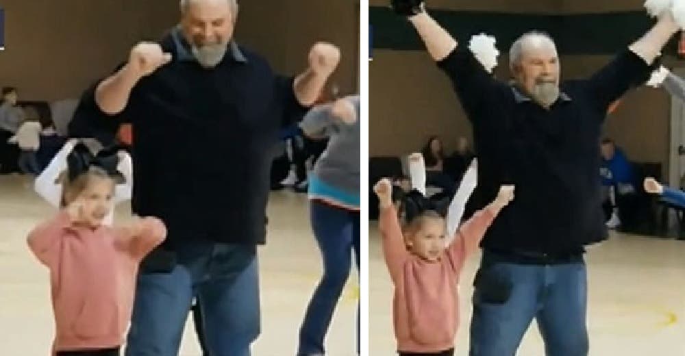Una niña de 4 años se paraliza de miedo en el escenario pero su abuelo no duda en rescatarla Una niña de 4 años se paraliza de miedo en el escenario pero su abuelo no duda en rescatarla