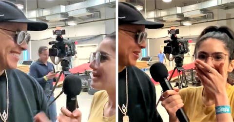 La reacción viral de Daddy Yankee con la nerviosa reportera que lo entrevistaba