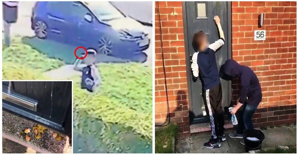 Niños arrojan huevos en la casa de su vecino y él los persigue para darles la lección de su vida Niños arrojan huevos en la casa de su vecino y él los persigue para darles la lección de su vida