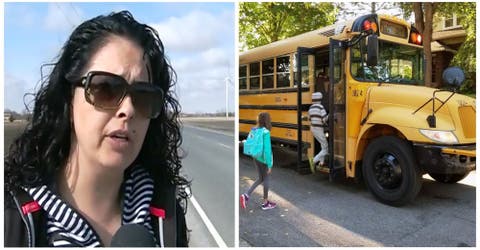 Una madre actúa indignada al enterarse de que sus hijos fueron groseros con el chófer del bus