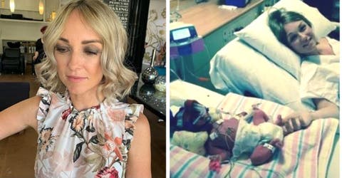 Su esposo la llama tras el nacimiento de su bebé prematuro para despedirse de ellos