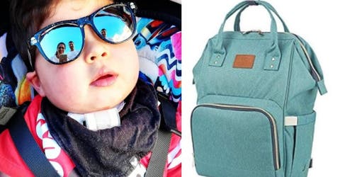Lucha por recuperar la mochila que contiene material indispensable para mantener vivo a su hijo