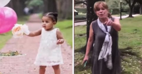 Una mujer interrumpe la sesión de fotos que hacían para su hija en un parque y lo arruina todo