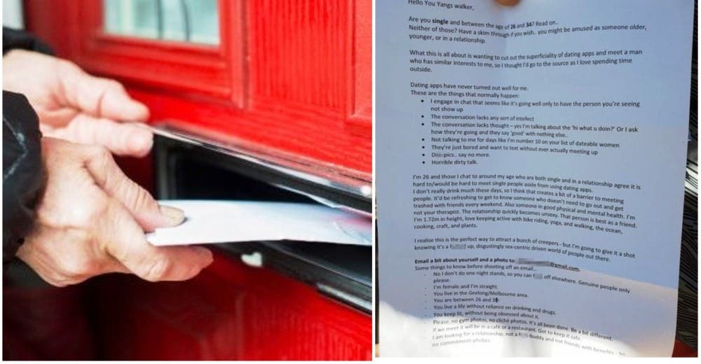 Cansada de las citas en línea escribe una carta para encontrar pareja que se hizo viral Cansada de las citas en línea escribe una carta para encontrar pareja que se hizo viral