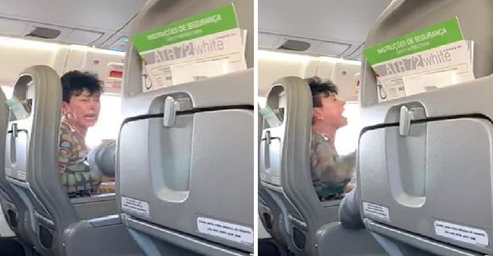 Una pasajera pierde el control en un avión y grita frenéticamente por no poder tomar Pepsi Una pasajera pierde el control en un avión y grita frenéticamente por no poder tomar Pepsi