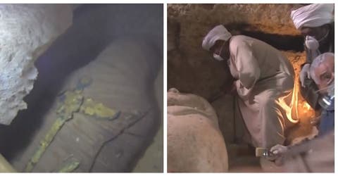 Abren un sarcófago egipcio de miles de años de antigüedad en un programa de televisión en vivo
