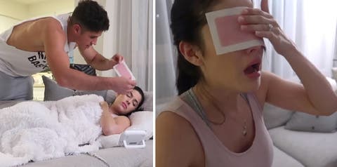 Su esposa no puede parar de llorar cuando se entera de que depilará por completo sus cejas
