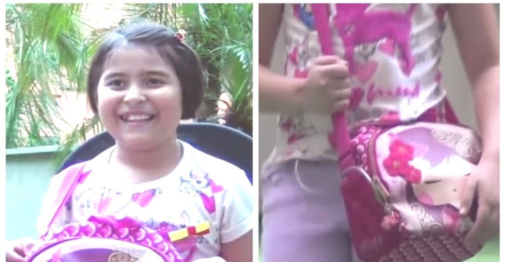 La niña de 10 años que lleva su corazón en el interior de su bolso La niña de 10 años que lleva su corazón en el interior de su bolso