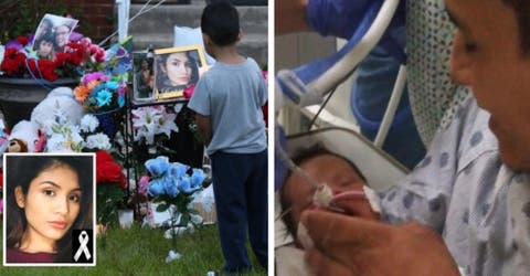 El padre del bebé que fue arrebatado del vientre de su madre fallecida se niega a desconectarlo