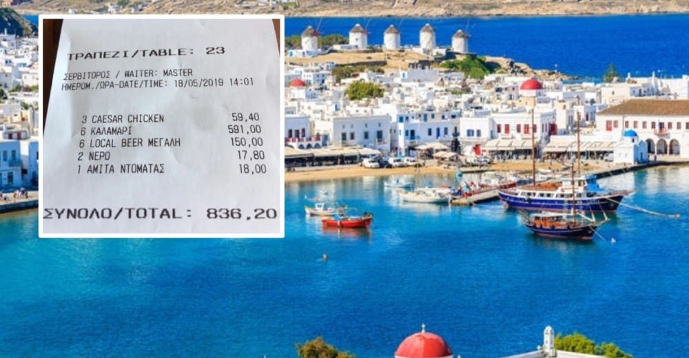 Denuncia que le cobraron más de 800 euros por seis platos de calamares y 6 cervezas Denuncia que le cobraron más de 800 euros por seis platos de calamares y 6 cervezas