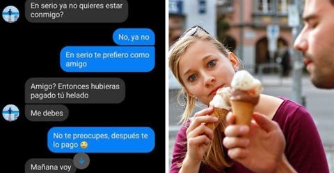 No supera haber sido rechazado por su cita tras invitarle un helado y su venganza causa revuelo