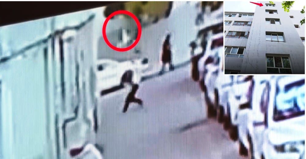 Ve caer un bulto desde el quinto piso, advierte que es un bebé y lo salva en el último segundo Ve caer un bulto desde el quinto piso, advierte que es un bebé y lo salva en el último segundo