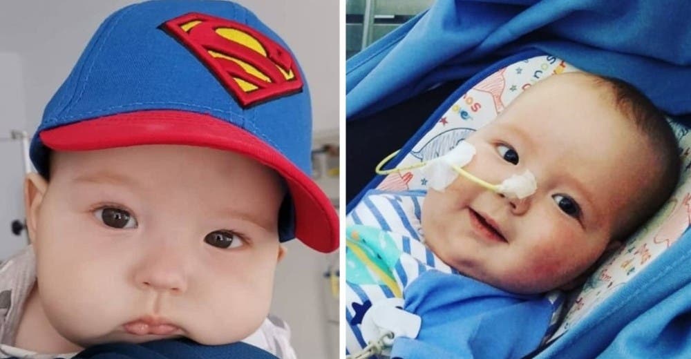 Los padres de Nico, de 6 meses, buscan con desespero un donante para salvarle la vida