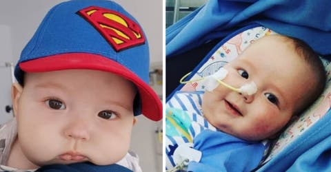 Los padres de Nico, de 6 meses, buscan con desespero un donante para salvarle la vida