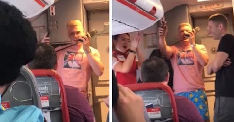 El vídeo viral del pasajero que fue retado por el piloto para que cantara en pleno vuelo