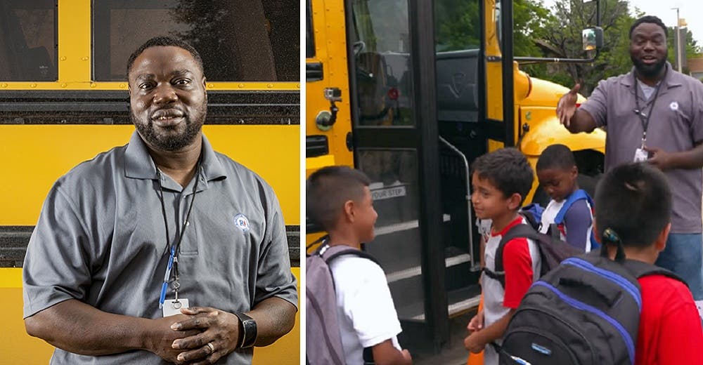 Comenzó siendo el chófer del bus escolar y se convirtió en un padre para todos los niños