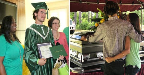Dos horas antes de perder la vida cumple su sueño de ver a su hijo graduarse