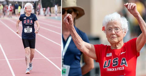 A sus 103 años gana una medalla de oro en unos Juegos Nacionales de Atletismo