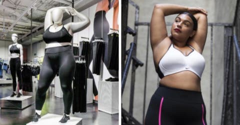 Nike causa revuelo al abrir sus puertas a los maniquíes de tallas grandes en sus tiendas