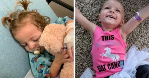 La niña de 2 años diagnosticada con un raro cáncer de ovario logra sobrevivir