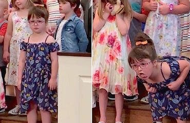 Niña 5 años divertido baile