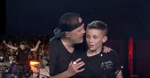 Un joven de 13 años cumple el sueño de tocar junto a Metallica el día de su cumpleaños