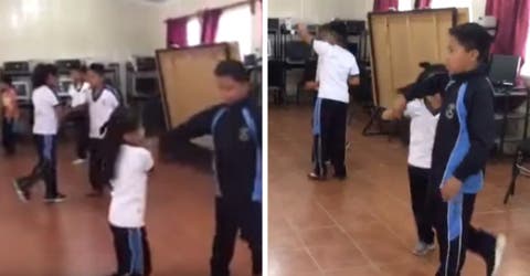 Un profesor de educación física enseña a bailar cumbia a sus alumnos y se hace viral