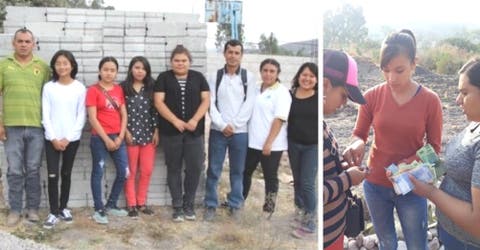 Ante la indiferencia del gobierno los estudiantes donan su beca para poder construir una escuela