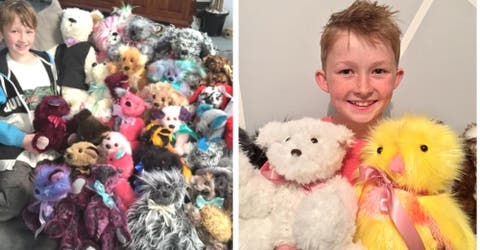 A los 9 años decide confeccionar coloridos peluches a cambio de la sonrisa de otros niños