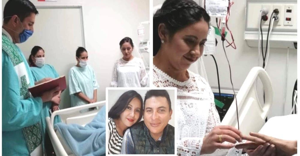 Cumple su último deseo de casarse con su prometida en el hospital y muere 2 horas después Cumple su último deseo de casarse con su prometida en el hospital y muere 2 horas después