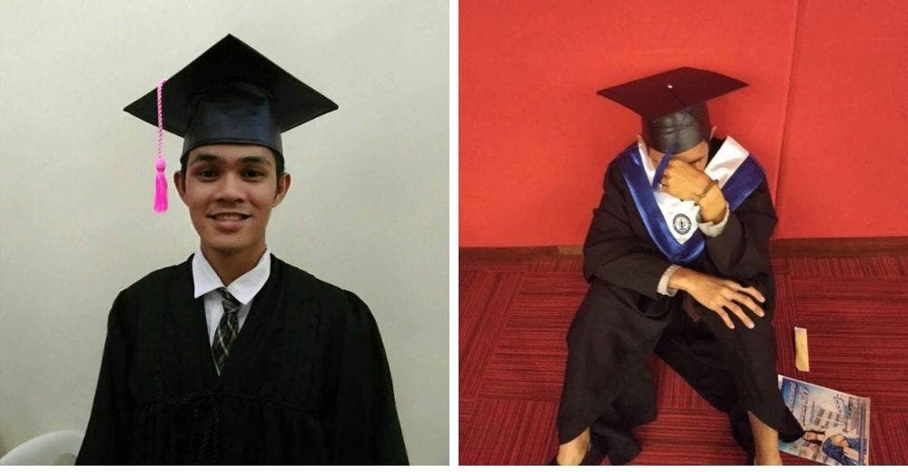 Un brillante joven rompe en llanto porque ningún miembro de su familia acude a su graduación Un brillante joven rompe en llanto porque ningún miembro de su familia acude a su graduación
