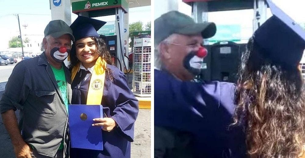 El emotivo momento en que un trabajador payasito es sorprendido por su hija recién graduada El emotivo momento en que un trabajador payasito es sorprendido por su hija recién graduada