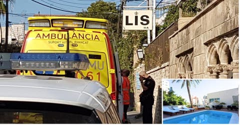 Dos jóvenes salvan justo a tiempo a un bebé que cayó en la piscina de un hotel