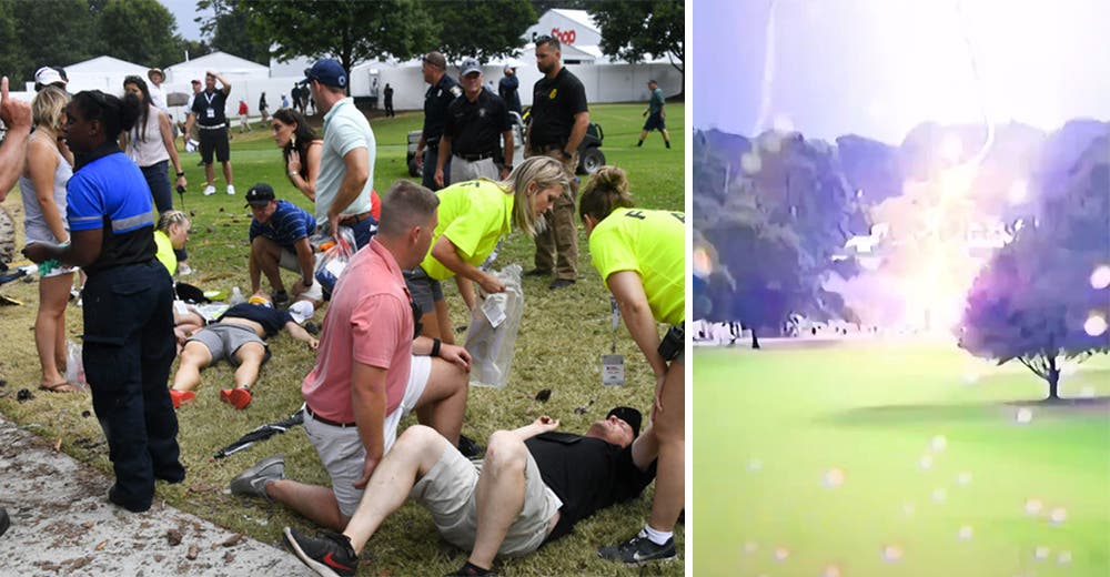 Los participantes de un torneo de golf terminan heridos por el impacto de rayo Los participantes de un torneo de golf terminan heridos por el impacto de rayo