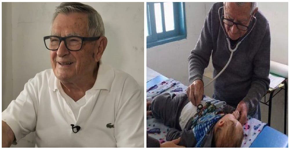 Con 92 años un pediatra sigue atendiendo gratis a los niños necesitados – «Quiero morir de pie»